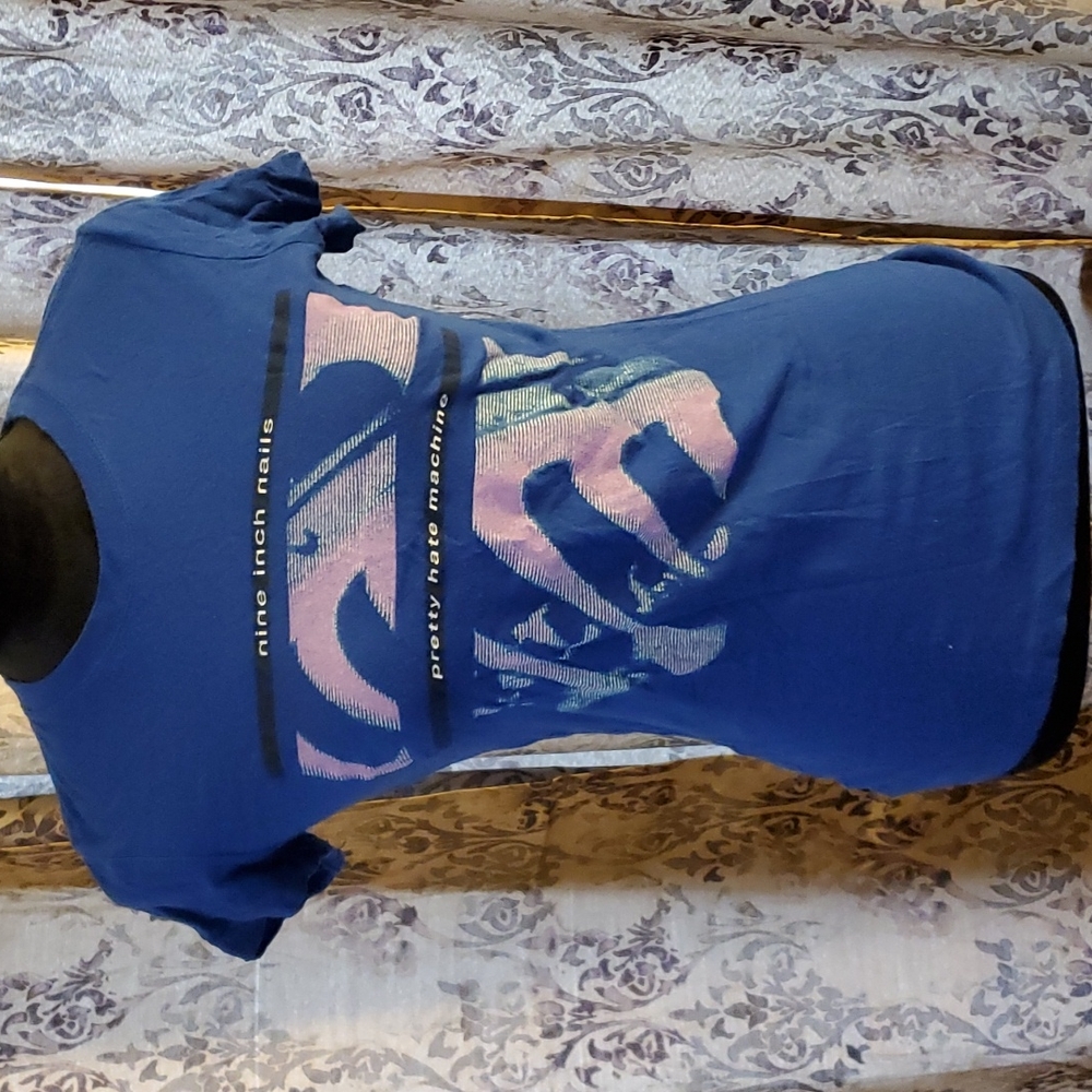 nine inch nails pretty hate machine girl shirt